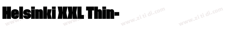 Helsinki XXL Thin字体转换